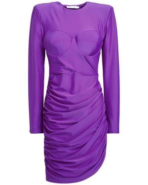 House of Amen Mini Dress Polyamide, Elastane - Purple