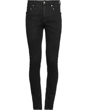 Rick Owens Jeans Cotton, Elastomultiester, Natural Rubber - Black