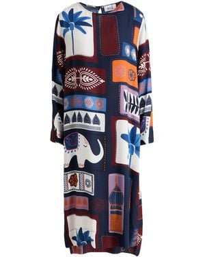 Niu Midnight Midi Dress Viscose - Blue
