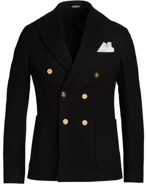 Daniele Alessandrini Blazer Cotton, Polyester, Viscose, Elastane - Black