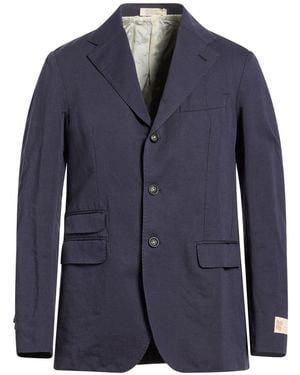 Massimo Alba Blazer Cotton, Linen - Blue
