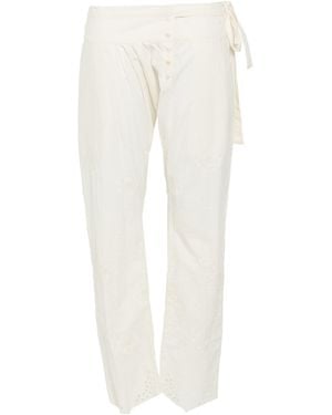 Laurence Bras Pants Cotton - White