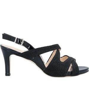 Melluso Sandals Textile Fibers - Black