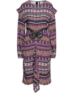 Manila Grace Vestito Midi - Viola