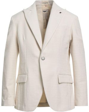 Messagerie Ivory Blazer Cotton, Polyester, Linen - Natural