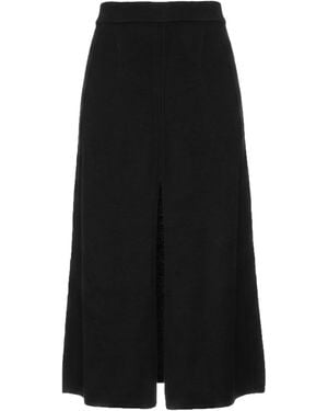 Ermanno Scervino Midi Skirt Virgin Wool, Cashmere - Black
