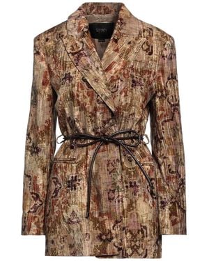 SEVENTY VENEZIA Mustard Blazer Polyester, Viscose - Brown