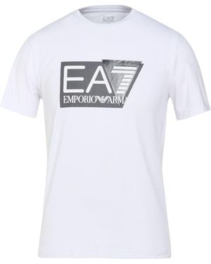 EA7 T-Shirt Cotton, Elastane - White