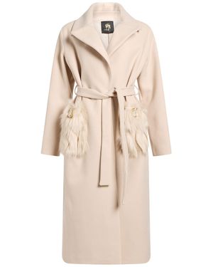 Gai Mattiolo Coat Polyester - Natural