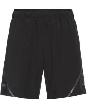 EA7 Printed Athletic Shorts - Black