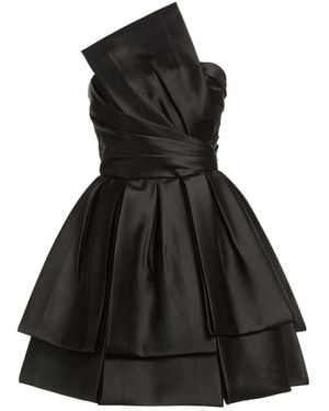 Alberta Ferretti Mini Dress Polyester, Silk - Black