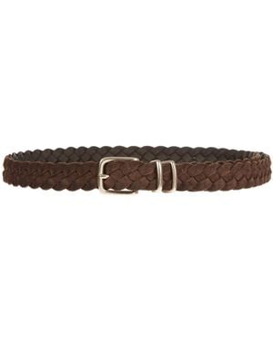 Eleventy Dark Belt Leather - Brown