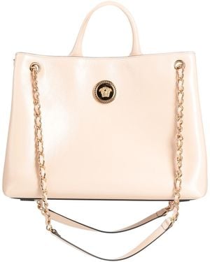 Versace Handbag Calfskin, Lambskin - Natural