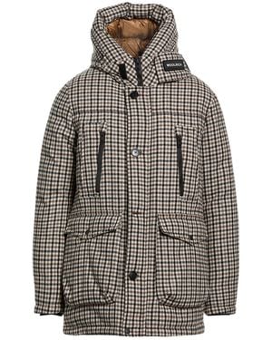 Woolrich Dark Puffer Wool, Polyester, Polyamide - Gray