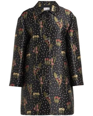 RED Valentino Overcoat & Trench Coat Polyester - Black