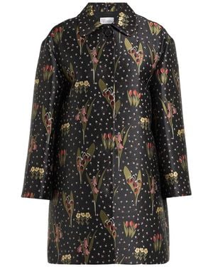 RED Valentino Overcoat & Trench Coat Polyester - Black