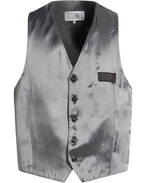 MM6 by Maison Margiela Tailored Vest Viscose - Gray