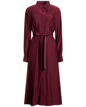 Iceberg Burgundy Midi Dress Acetate, Viscose - Red
