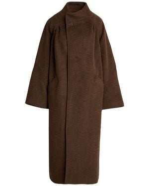 ELEH Coat Polyester, Wool - Brown