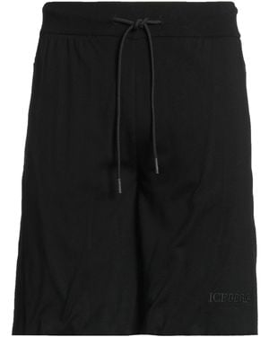 Iceberg Disney Shorts & Bermuda Shorts Cotton, Polyamide, Elastane - Black