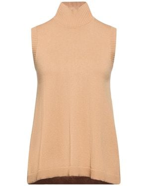 Purotatto Camel Turtleneck Wool, Cashmere - Natural