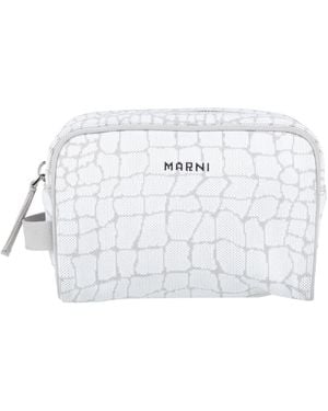 Marni Beauty Case Textile Fibers - White