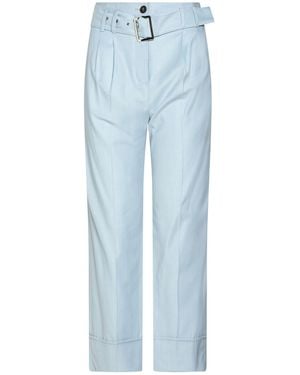 Eleventy Sky Pants Wool, Viscose, Elastane - Blue