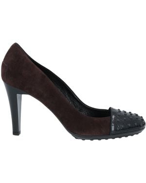 Tod's Dark Pumps Soft Leather - Black