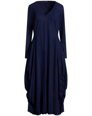High Midi-Kleid - Blau