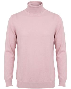 Drumohr Turtleneck Merino Wool - Pink
