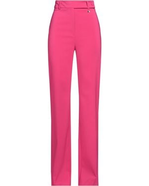 Relish Collection Fuchsia Pants Polyester, Elastane - Pink