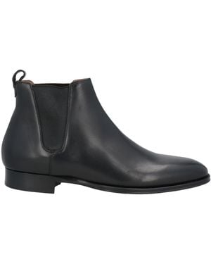 dunhill Ankle Boots Leather, Elastic Fibers - Black