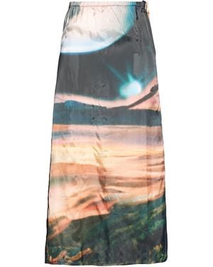 Sunnei Charcoal Maxi Skirt Viscose - Grey