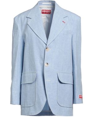 KENZO Sky Blazer Linen, Polyamide - Blue