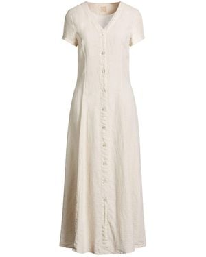 120% Lino Maxi Dress Linen - Natural