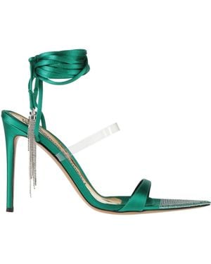 Alexandre Vauthier Sandals Textile Fibers - Green