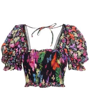 Charo Ruiz Top Cotton, Polyester - Red