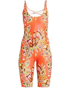 PUCCI Playsuit Polyamide, Elastane - Orange