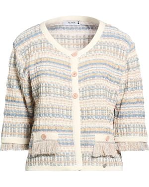 Please Slate Cardigan Cotton, Polyacrylic, Viscose, Polyester, Metallic Polyester - White