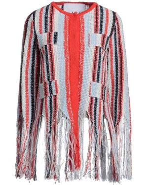 NEERA 20.52 Sky Cardigan Cotton, Acrylic, Polyamide, Viscose, Lurex - Red