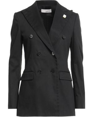 Lardini Blazer Cotton, Elastane - Black