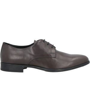 Doucal's Charcoal Lace-Up Shoes Leather - Grey