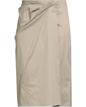 Jil Sander Sand Midi Skirt Cotton, Polyamide, Elastane - Natural