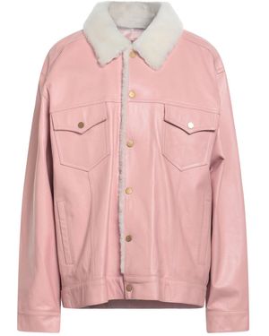 Dan Cassab Antique Rose Jacket Lambskin, Shearling - Pink