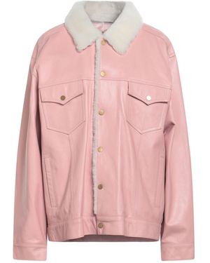 Dan Cassab Antique Rose Jacket Lambskin, Shearling - Pink
