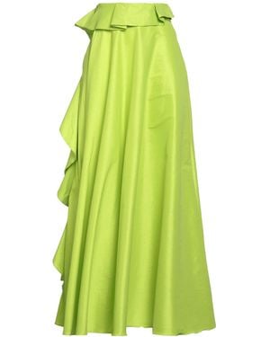 Hanita Lime Maxi Skirt Polyester, Nylon, Elastane - Green