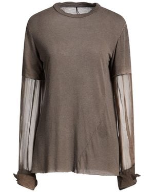 Masnada Taupe T-Shirt Viscose, Polyamide, Cashmere, Silk - Brown