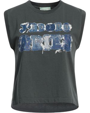 Aries Charcoal T-Shirt Cotton - Gray