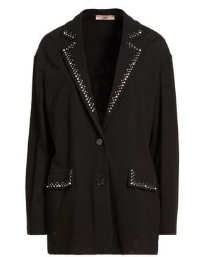 Carla G Blazer Viscose, Polyamide, Elastane - Black
