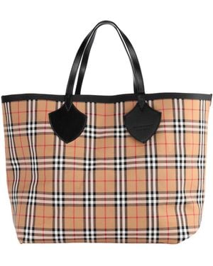 Burberry Duffel Bags Soft Leather, Textile Fibres - Multicolour